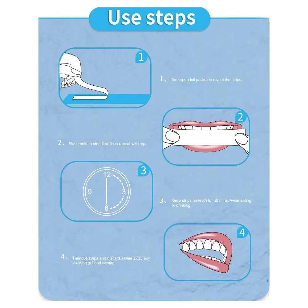 3D/5D/9D Whitening Teeth Whitening Strips Bristle Oral Hygiene Care Strip Dental Whitening Whitestrips Dentist Seks Whiten Gel