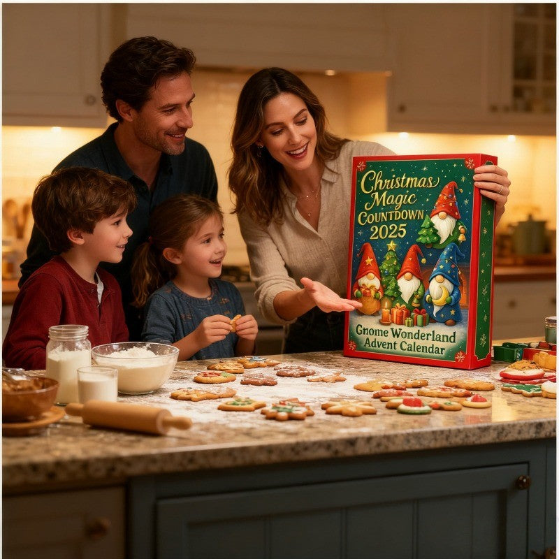 2D Gnome Wonderland Advent Calendar 2025 - Christmas Magic Gnome Advent Calendar