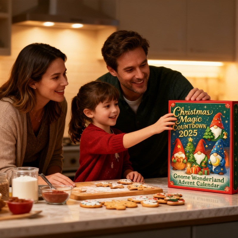 2D Gnome Wonderland Advent Calendar 2025 - Christmas Magic Gnome Advent Calendar