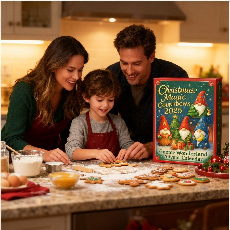2D Gnome Wonderland Advent Calendar 2025 - Christmas Magic Gnome Advent Calendar